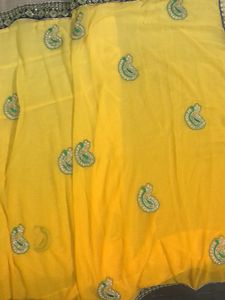 Two Shaded Soft Chiffon Saree