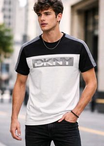 DKNY Color Block Crew Neck Tee