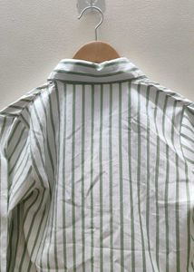 Chic Striped Cropped Shirt
