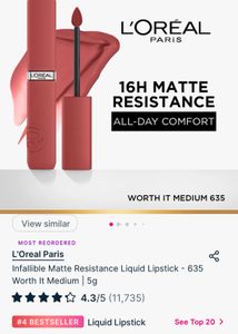 L'Oreal Infallible Matte Liquid Lipstick