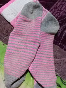 Striped Pink Socks