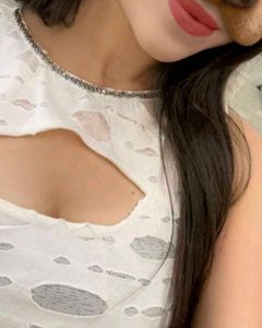 White Cut-Out Crop Top