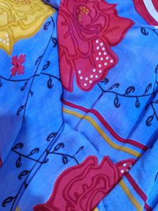 Vibrant Floral Print  saree