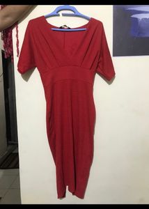 Blood Red Bodycon Dress