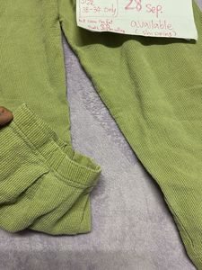 Comfortable Light Green Corduroy Pants24-28
