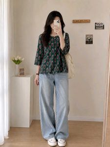 Green Paisley Print Kurti
