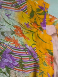 Floral Print Saree