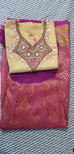 Silk top and skirt for 5 to 6 years girl