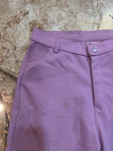 Lavender Wide Leg Trousers