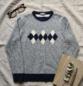 Men's Argyle Pattern Sweater