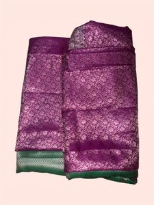 Elegant Purple Banarasi Silk Saree