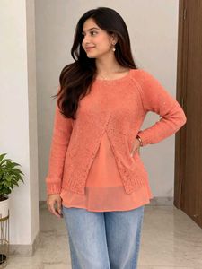sequins embalissed top