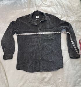 Zara Men's Corduroy Button-Up Shirt