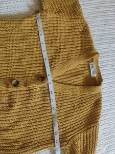 H&amp;M Mustard Knit Cardigan