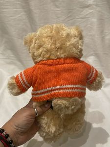 Cute Teddy Bear with Orange Sweater