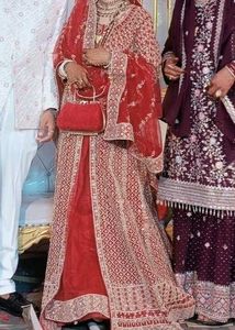 Elegant Maroon Embroidered Ethnic Gown