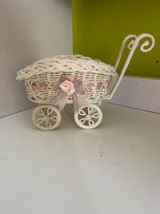 Vintage Baby Carriage Basket