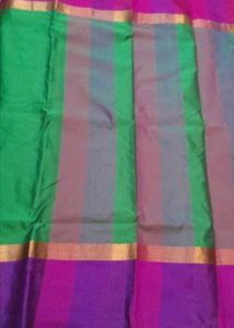 Vibrant  Green Saree