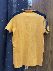 Men's Yellow Graphic Print T-Shirt