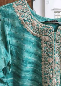 Elegant Teal Embroidered Kurta