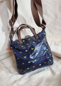 Fossil Key-Per Coated Canvas Crossbody