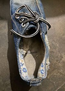 Denim Shoes Having Heels Type Sole….