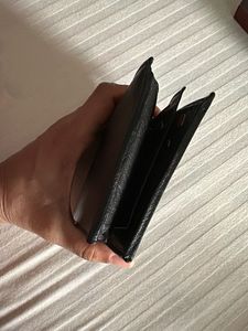 Classic black leather wallet