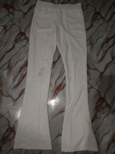 White Flared Pants