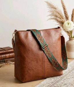 Classic Brown Faux  Tote Bag🥰👜