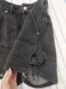 Black Denim Summer Shorts