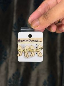Customised Bow Earing &amp; Pendant Kinderjoy 🎀
