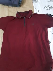 Men's Burgundy Polo T-Shirt