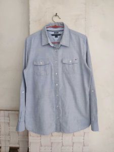 Tommy Hilfiger Blue Button-Up Shirt