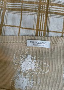 Women's Beige Floral Print Top