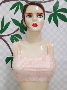 (600)Pink Lace Bralette