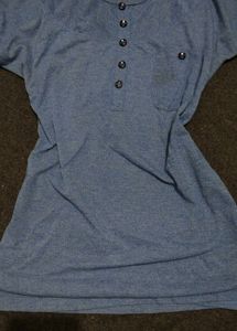 🎁Fitted Top✨ Blue Half Sleeve cute