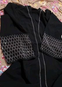 PREMIUM Dubai Black Abaya with Rhinestone