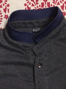 Men Polo Tshirt Grey And Blue