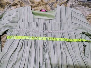 Light Green striped Top