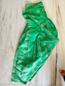 Purple &amp; Green Embroidered Salwar Kameez Suit