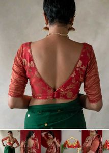 Suta bombay Tulip gold mines blouse