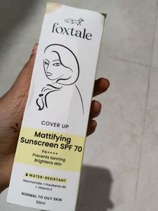 Foxtale Mattifying Sunscreen SPF 70