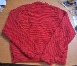 NEW WITH TAG Chic Red Knit Cardigan
