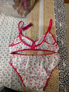 Floral Bra &amp; Panty Set