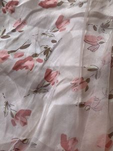 Pink Floral Cheongsam Style Dress