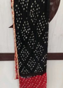 Bohemian Bandhani &amp; Embroidered Dupatta Set