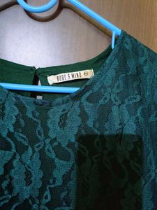 Emerald Lace Top