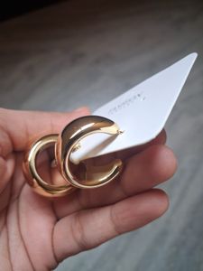 Chunky Gold Hoop Earrings