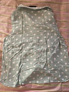 Lightweight Polka Dot Sleeveless Top