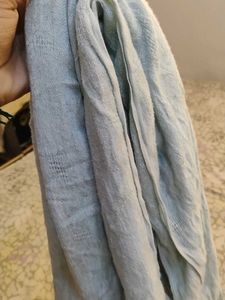 Light Blue Scarf with Fringe + socks combo